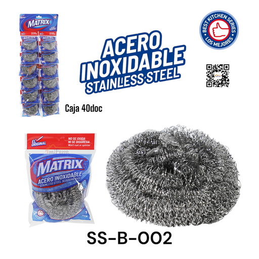 [SS-B-002] Brillo de Alambre MATRIX (docena)