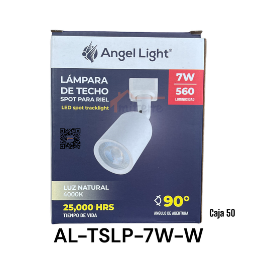 [AL-TSLP-7W-W] Lampara de Techo Spot para Riel 7W 400K Blanco ANGEL LIGHT