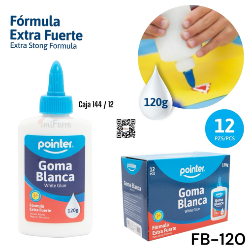 [FB-120] Goma Blanca 120g POINTER
