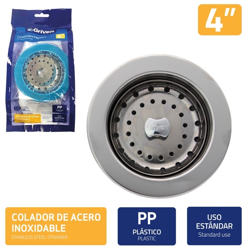 [9A145-P10072] Canasta de Fregador Plastico 4" GRIVEN