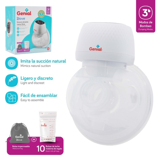 [GN-YD1198] Extractor de Leche Electrico Inalambrico Dove GENIAL