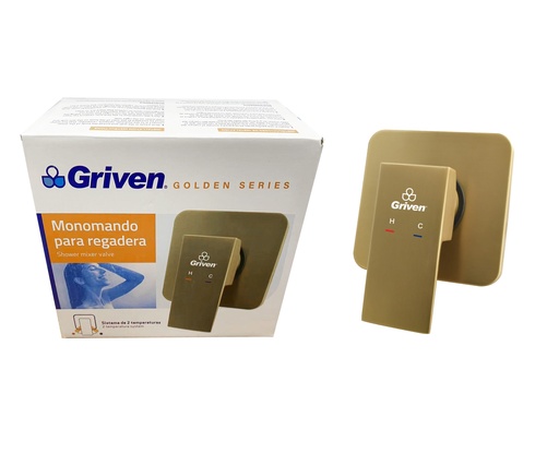 [GV-WGA-3] Monomando para Regadera GRIVEN Golden Series