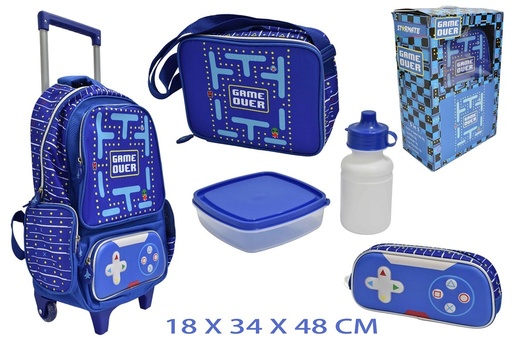 [SCH-SET10GAME] Set de Mochila Lonchera + GAME