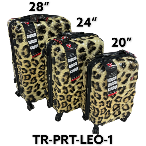 [TR-PRT-LEO-1] Maletas de Viaje 3pza 20-24-28" Leopardo TR