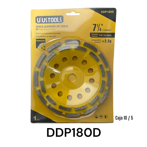 [DDP180D] Disco Diamantado Doble para Pulir Segmentado 7-1/4" UYUSTOOLS