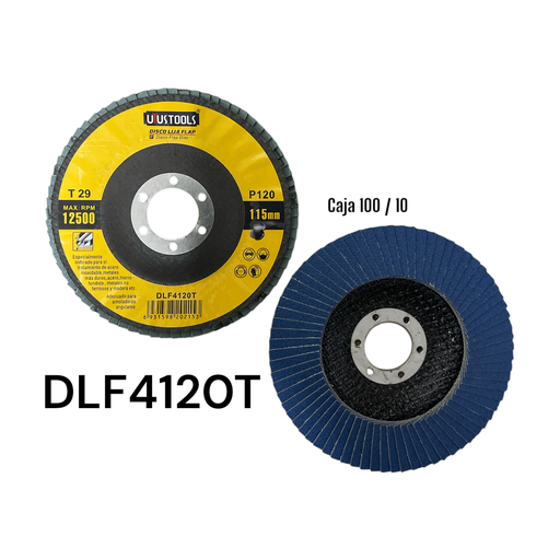 [DLF4120T] Disco de Lija Flap P120 UYUSTOOLS