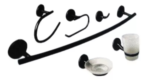 [A367-SH60200-SBS] Juego de Accesorios para Baño 6pza GRIVEN Black Series